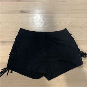 Suede shorts